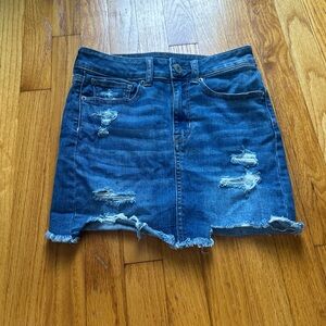 American Eagle Outfitters Blue Mini Skirt